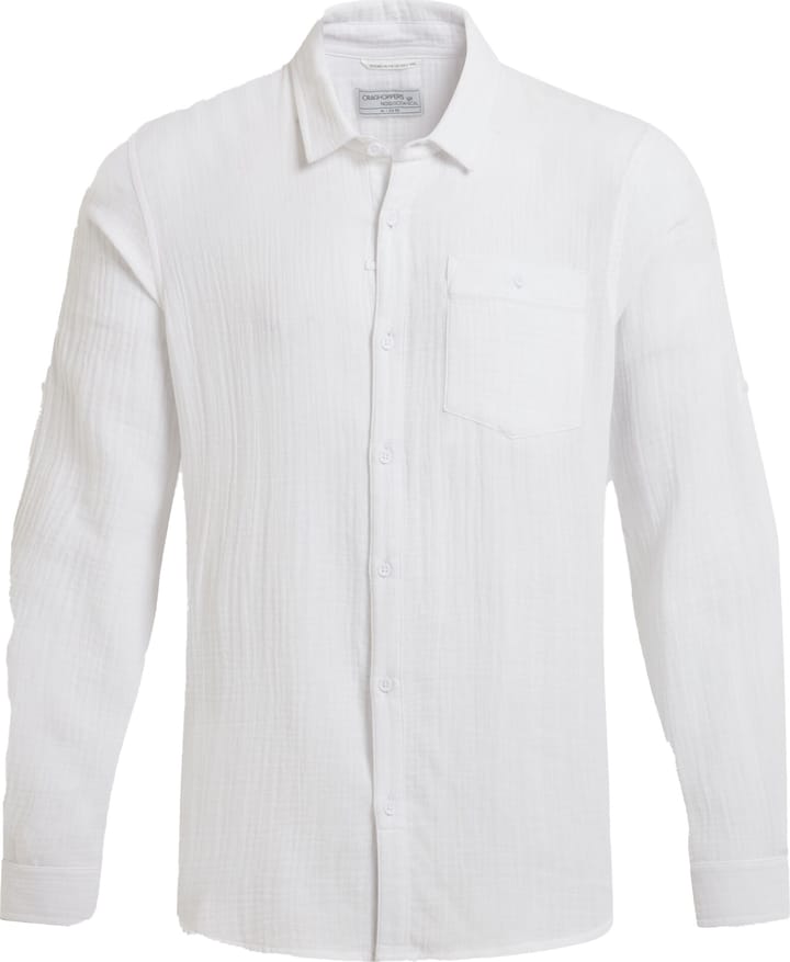 Craghoppers Men's Moro Long Sleeved Shirt White Craghoppers
