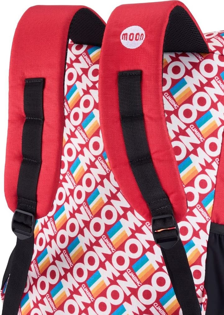 Moon Climbing Roll Top Back Pack Retro Stripe True Red Moon Climbing