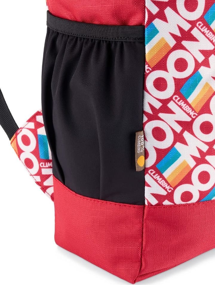 Moon Climbing Roll Top Back Pack Retro Stripe True Red Moon Climbing