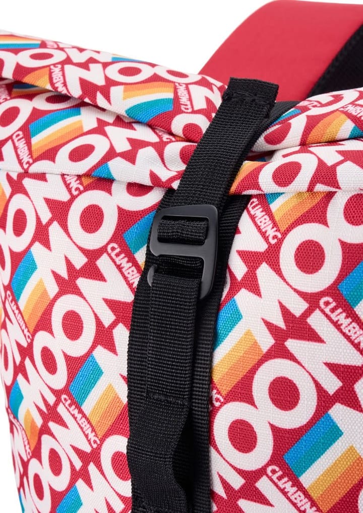 Moon Climbing Roll Top Back Pack Retro Stripe True Red Moon Climbing