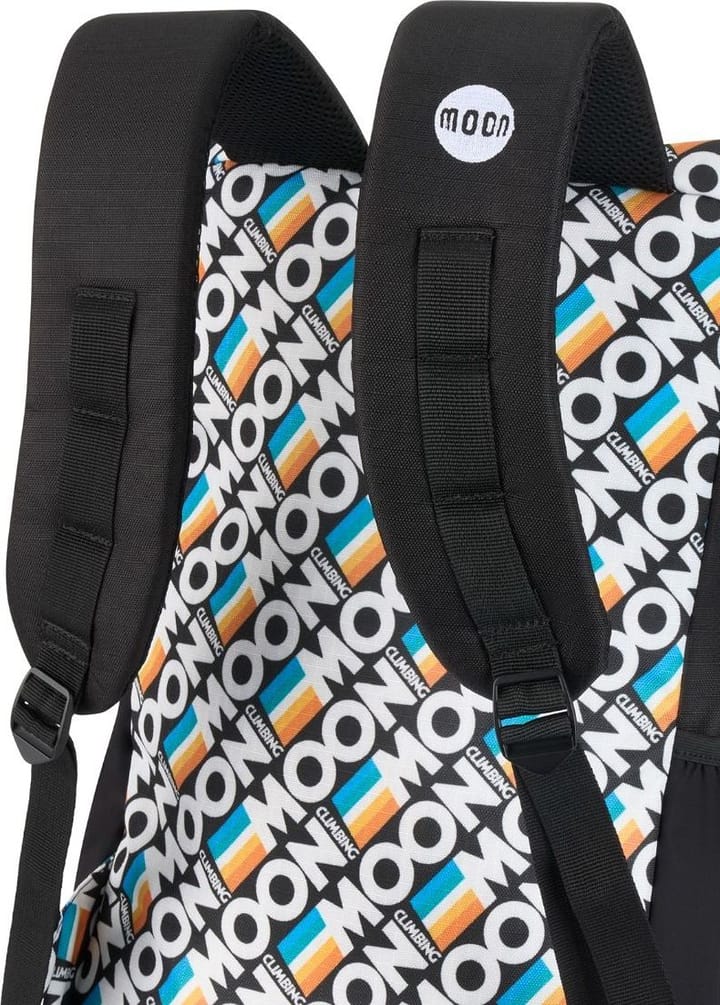Moon Climbing Roll Top Back Pack Retro Stripe Black Moon Climbing
