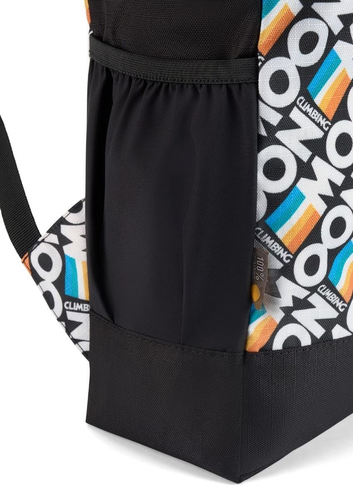 Moon Climbing Roll Top Back Pack Retro Stripe Black Moon Climbing