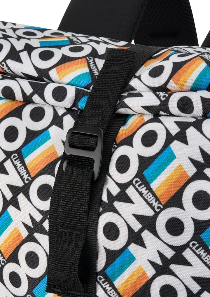 Moon Climbing Roll Top Back Pack Retro Stripe Black Moon Climbing