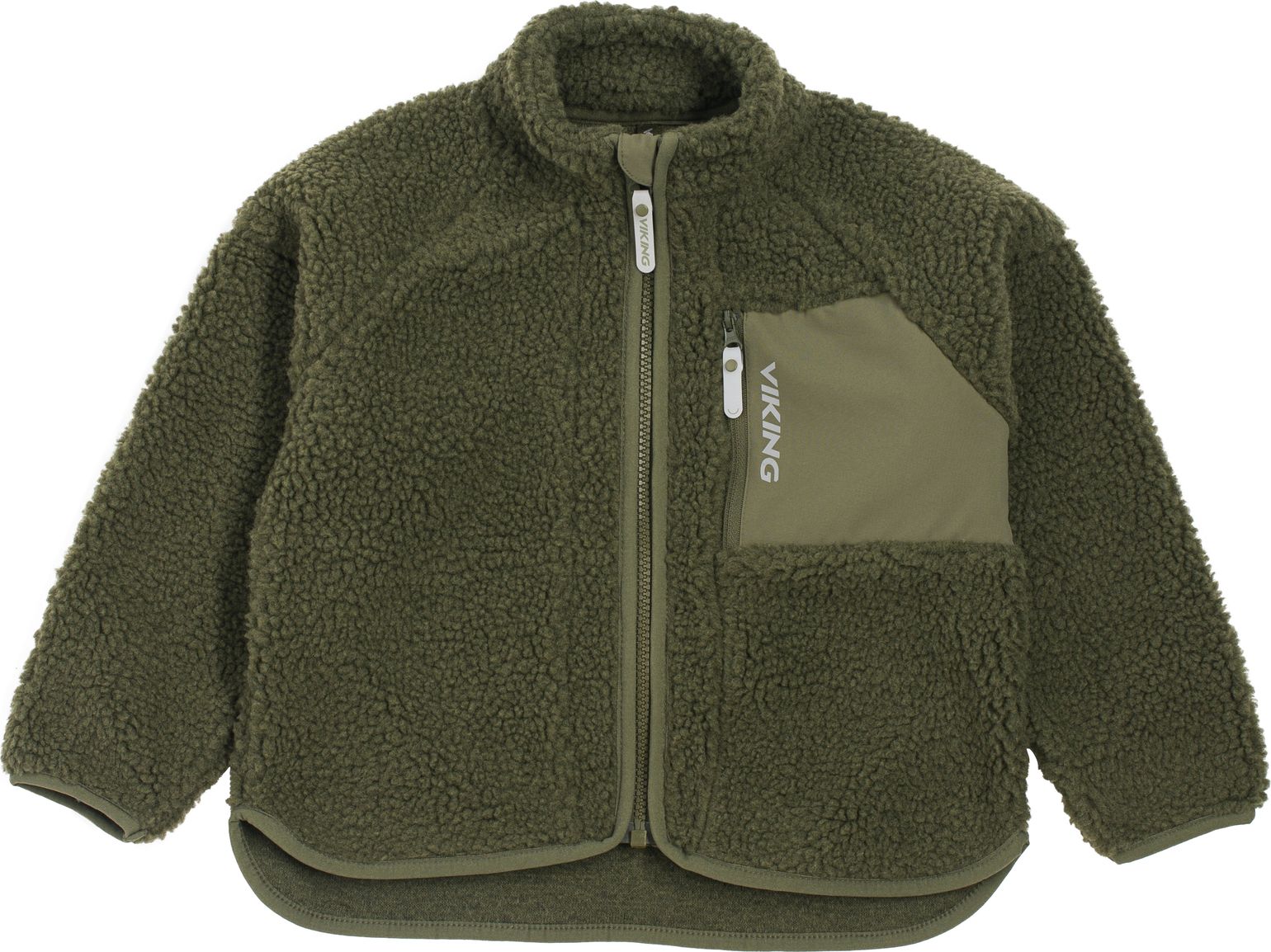 Viking Footwear Kid's Playtime Pile Midlayer Jacket Olive