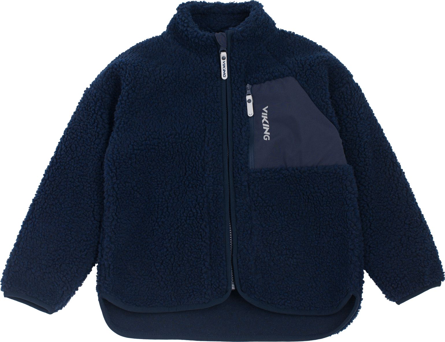 Viking Footwear Kids' Playtime Pile Midlayer Jacket Navy
