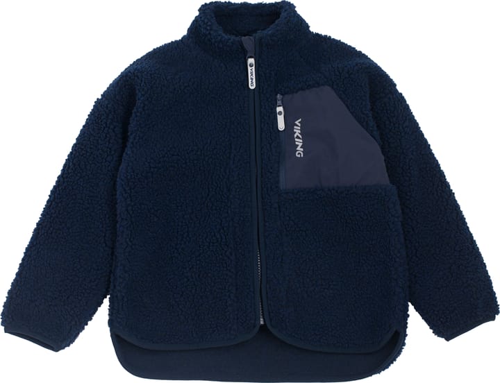 Viking Footwear Kids' Playtime Pile Midlayer Jacket Navy Viking Footwear