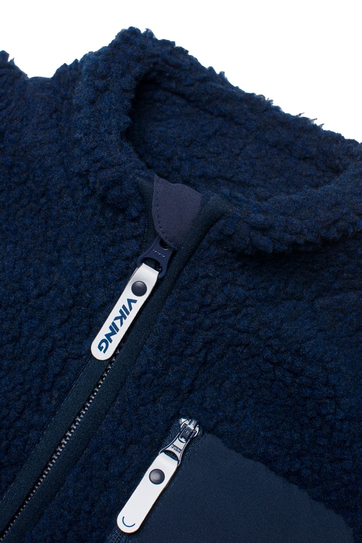 Viking Footwear Kids' Playtime Pile Midlayer Jacket Navy Viking Footwear