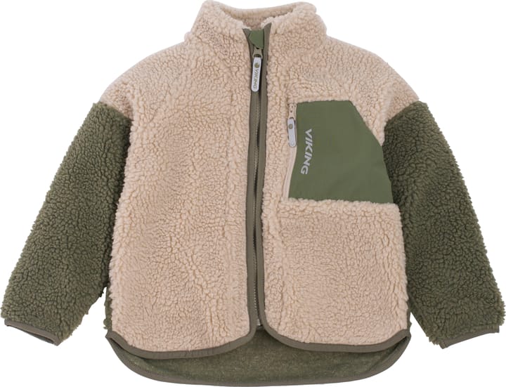 Viking Footwear Kids' Playtime Pile Midlayer Jacket Cement Viking Footwear