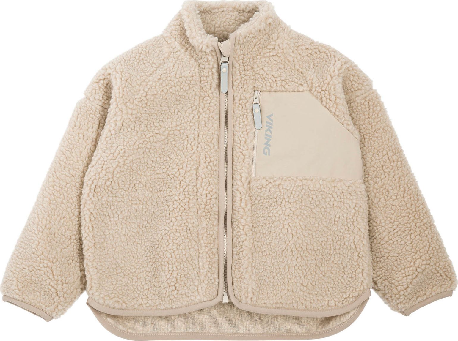 Viking Footwear Kids' Playtime Pile Midlayer Jacket Cement/cement