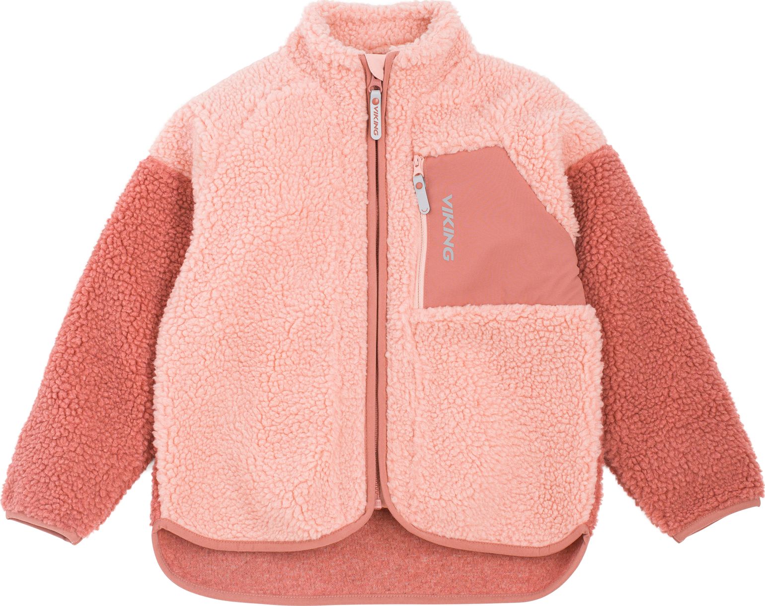 Viking Footwear Kids' Playtime Pile Midlayer Jacket Pink