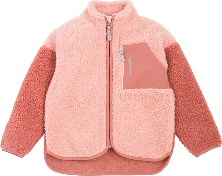Viking Footwear Kids' Playtime Pile Midlayer Jacket Pink Viking Footwear