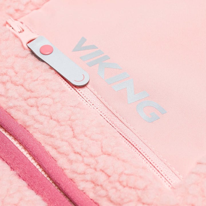 Viking Footwear Kids' Playtime Pile Midlayer Jacket Light Pink Viking Footwear