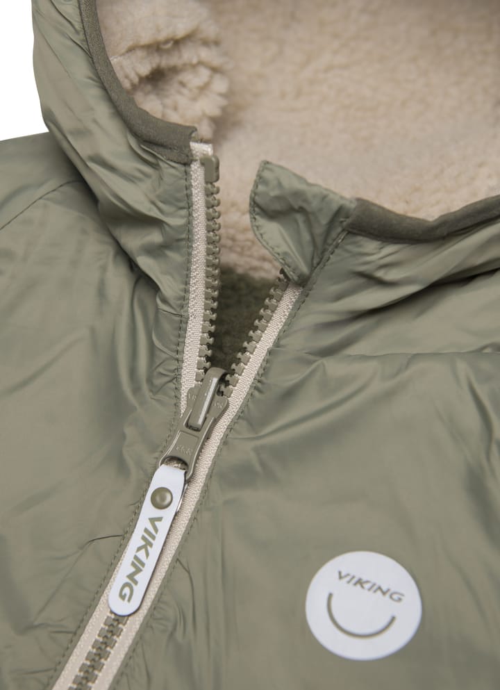 Viking Footwear Kids' Play Reversible Pile Jacket Olive Viking Footwear