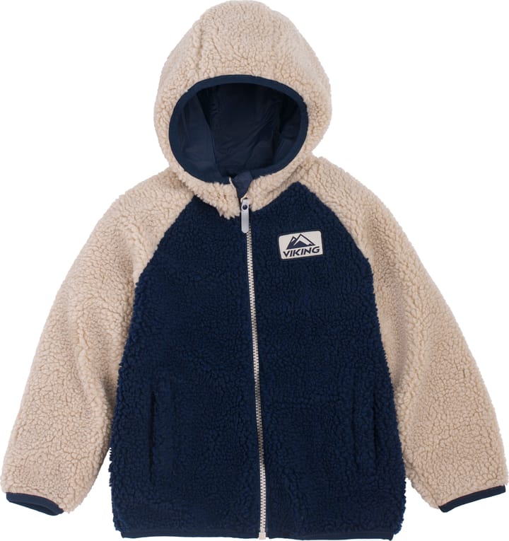 Viking Footwear Kids' Play Reversible Pile Jacket Navy Viking Footwear