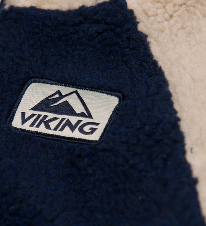 Viking Footwear Kids' Play Reversible Pile Jacket Navy Viking Footwear