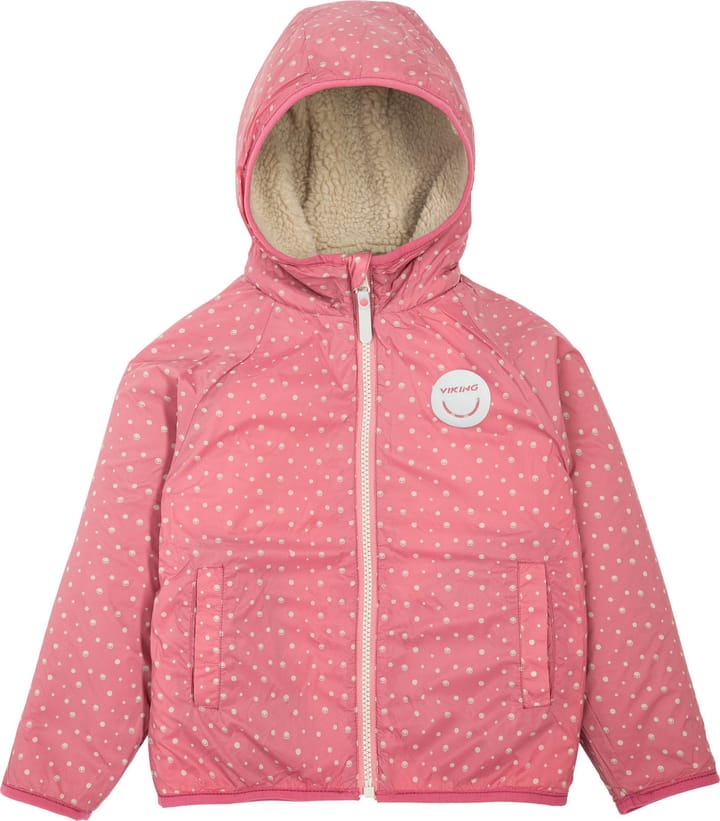 Viking Footwear Kids' Play Reversible Pile Jacket Pink/cement Viking Footwear
