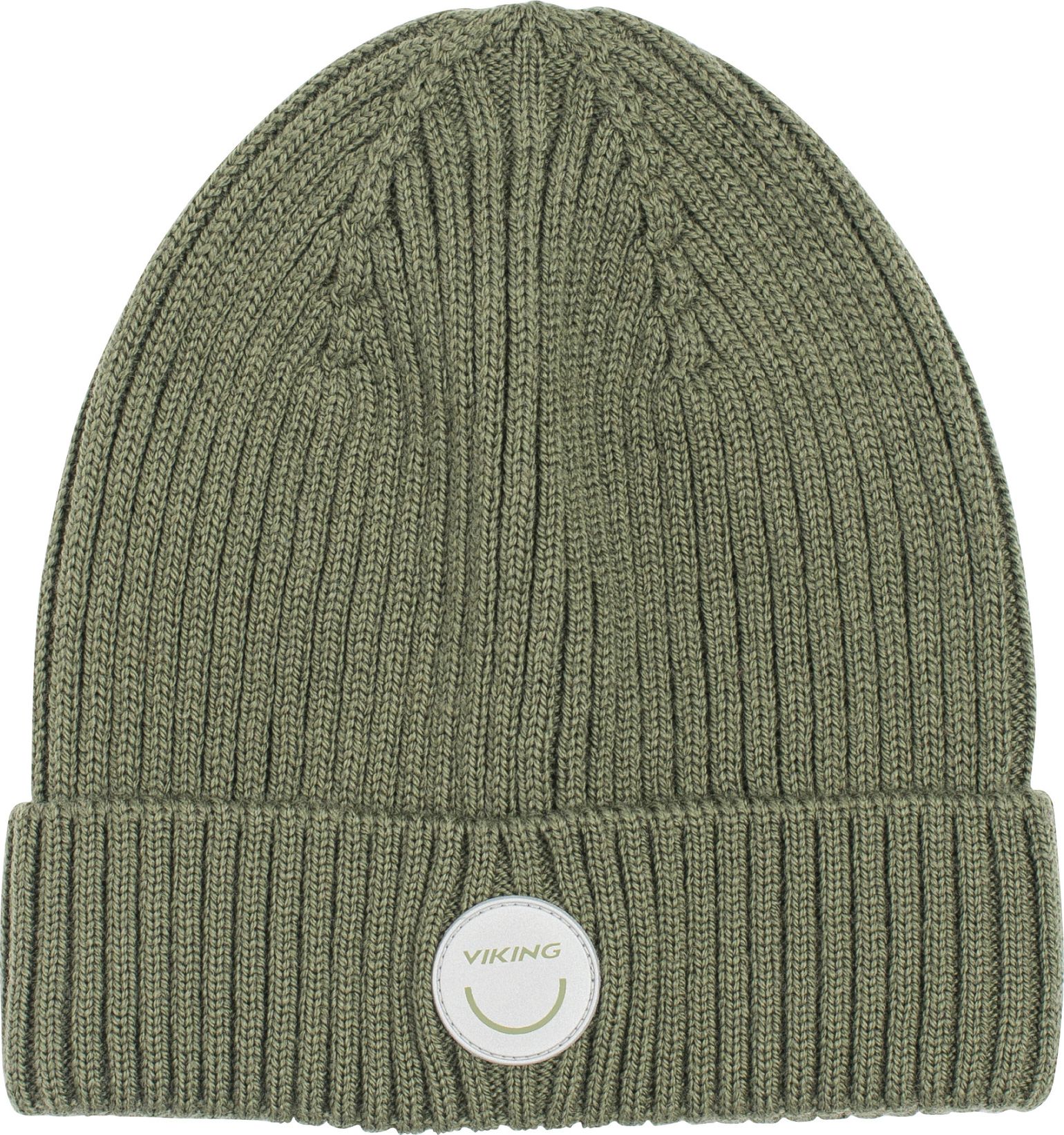Viking Footwear Kids' Play Wool Rib Beanie Olive
