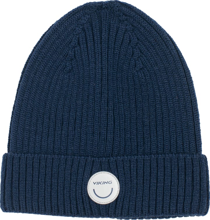 Viking Footwear Kids' Play Wool Rib Beanie Navy Viking Footwear