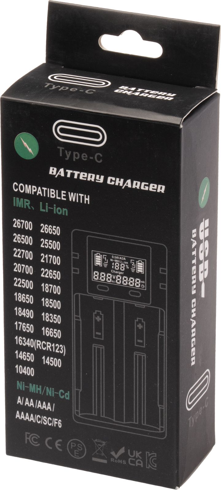 Lafayette 18650 Double Charger Black Lafayette