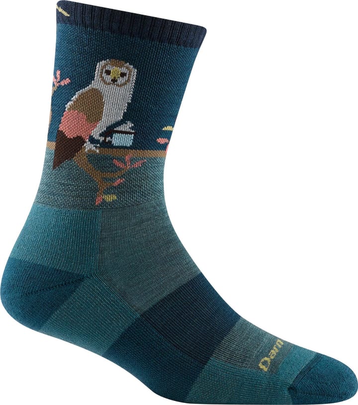 Darn Tough Critter Club Micro Crew Lightweight With Cushion Teal Darn Tough
