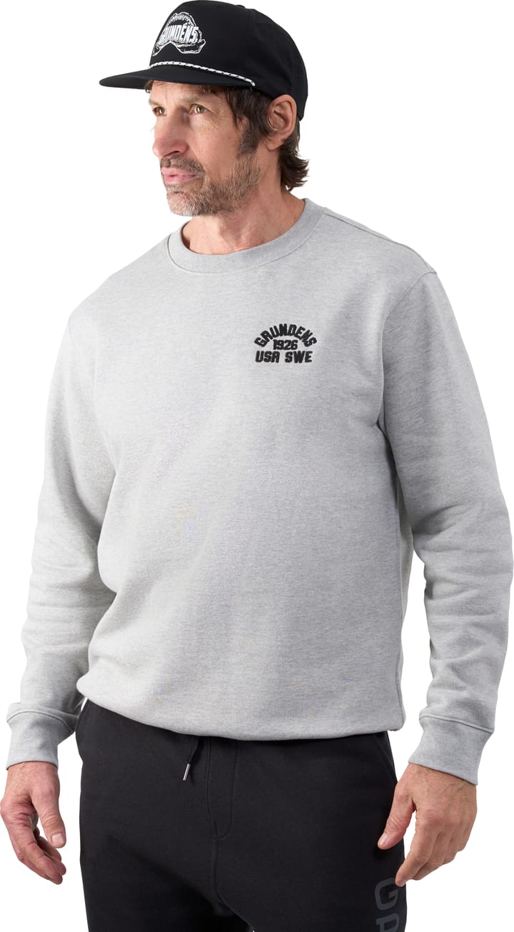 Grundéns Men's 1926 Crew Sweatshirt Lightgrey Grundéns