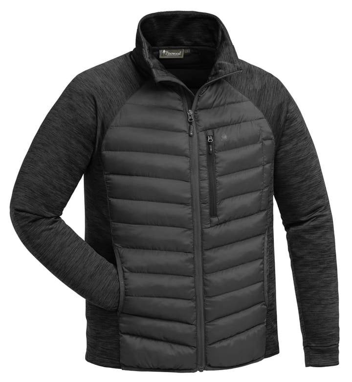 Pinewood Men's Abisko Hybrid Power Fleece Jacket Smoke Black/Dark Grey Pinewood