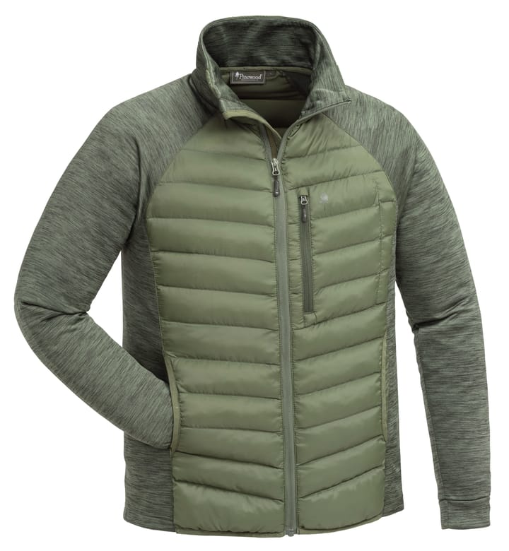 Pinewood Men's Abisko Hybrid Power Fleece Jacket Clover Green/Dark Green Pinewood Pinewood Men's Abisko Hybrid Power Fleece Jacket Clover Green/Dark Green Pinewood