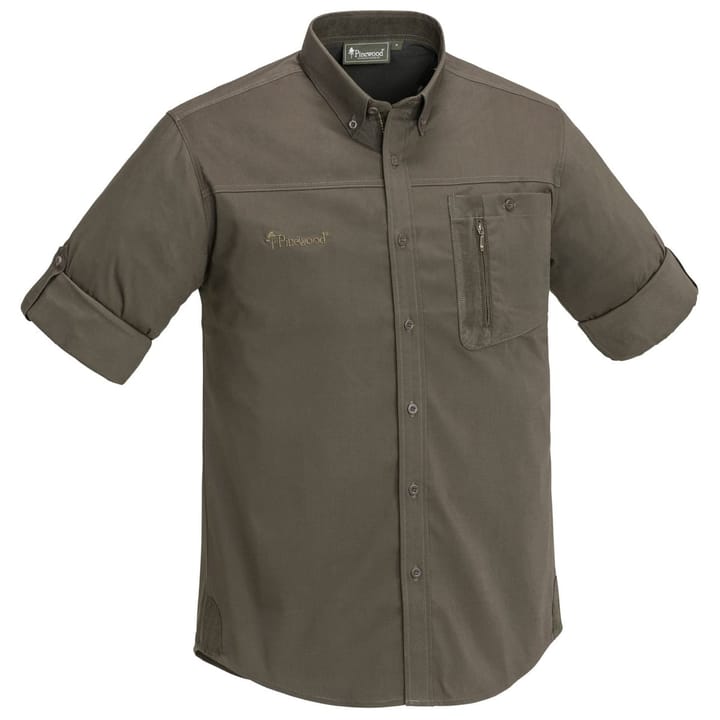 Pinewood Tiveden Insect-Stop Shirt D.Olive/Suede Brown Pinewood Pinewood Tiveden Insect-Stop Shirt D.Olive/Suede Brown Pinewood