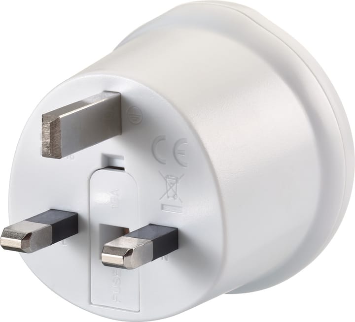 Go Travel EU-UK Adaptor White Go Travel Go Travel EU-UK Adaptor White Go Travel