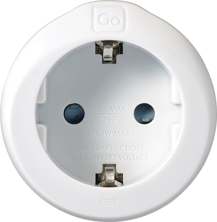 Go Travel EU-UK Adaptor White Go Travel