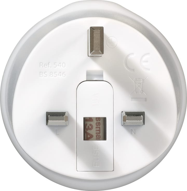 Go Travel EU-UK Adaptor White Go Travel
