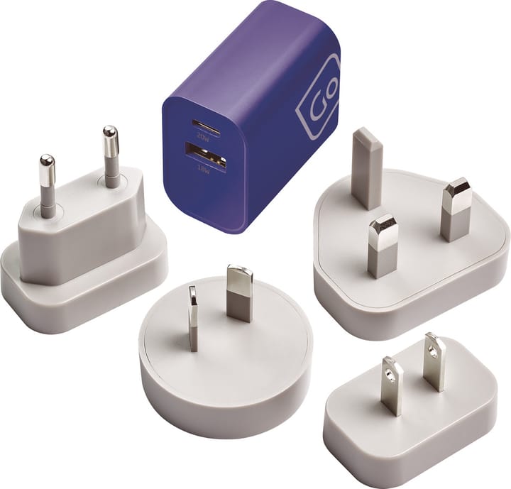 Go Travel Worldwide USB-A & USB-C Charger + Blue Go Travel