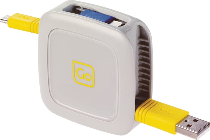 Go Travel 3 In 1 Retractable Connector Cable (1 m) White Go Travel Go Travel 3 In 1 Retractable Connector Cable (1 m) White Go Travel