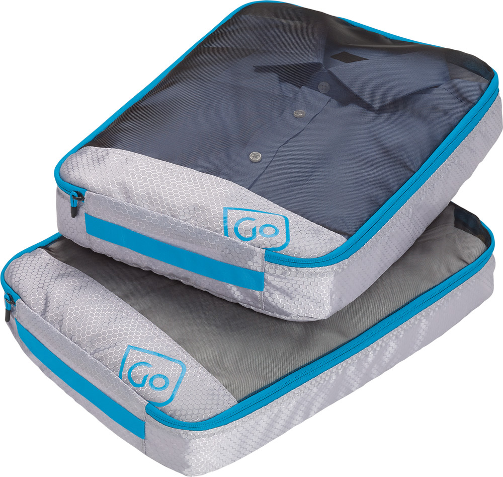 Go Travel Twin Packing Cubes Blue Pakkeposer OneSize
