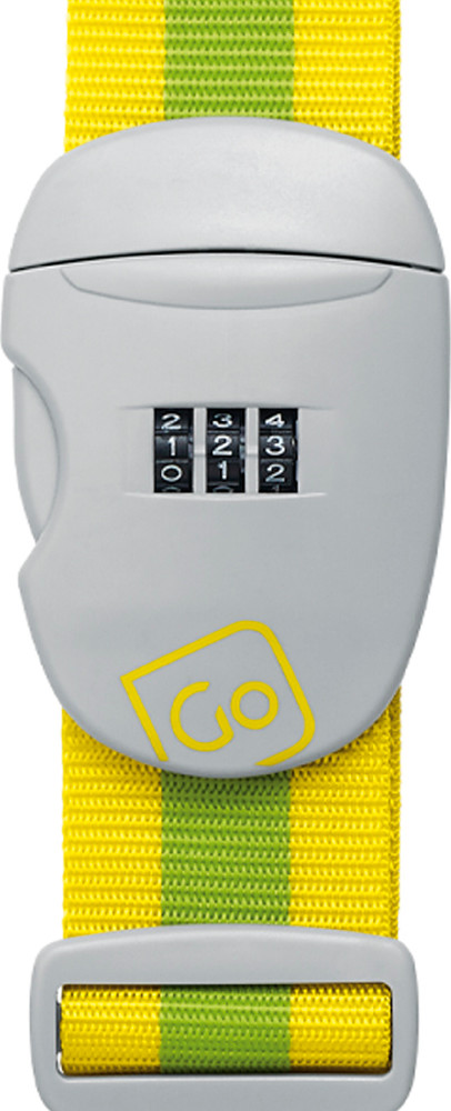 Go Travel Combi Luggage Strap Yellow/green Reisesikkerhet OneSize