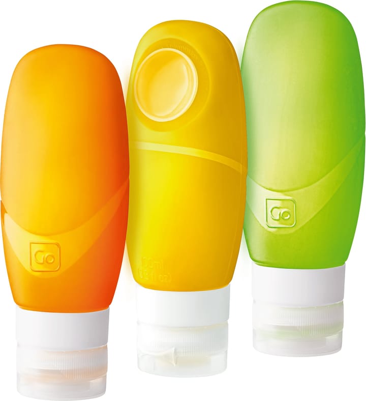 Go Travel Trio Squeezy Bottles (100 ml) Multi Colour Go Travel