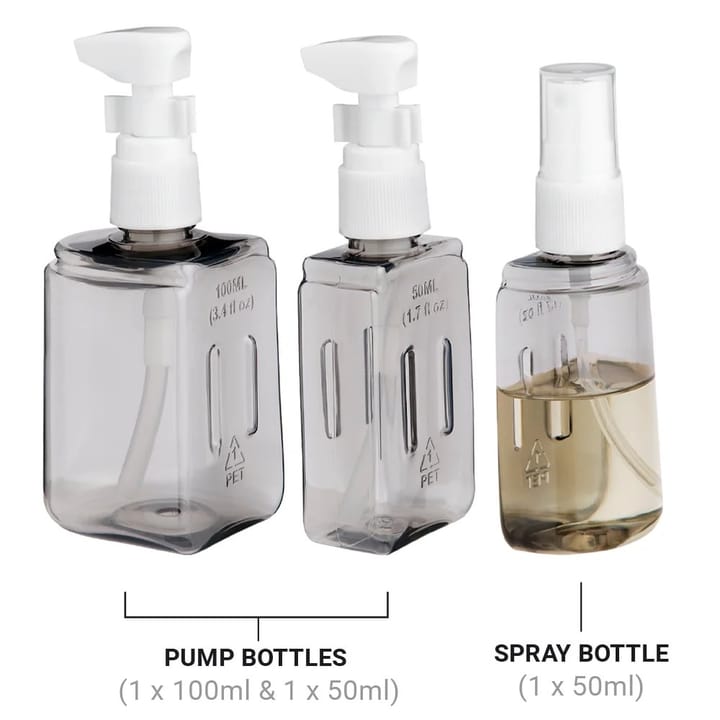 Go Travel Compact 3-in-1 Bottle Set Cornflower Blue Go Travel