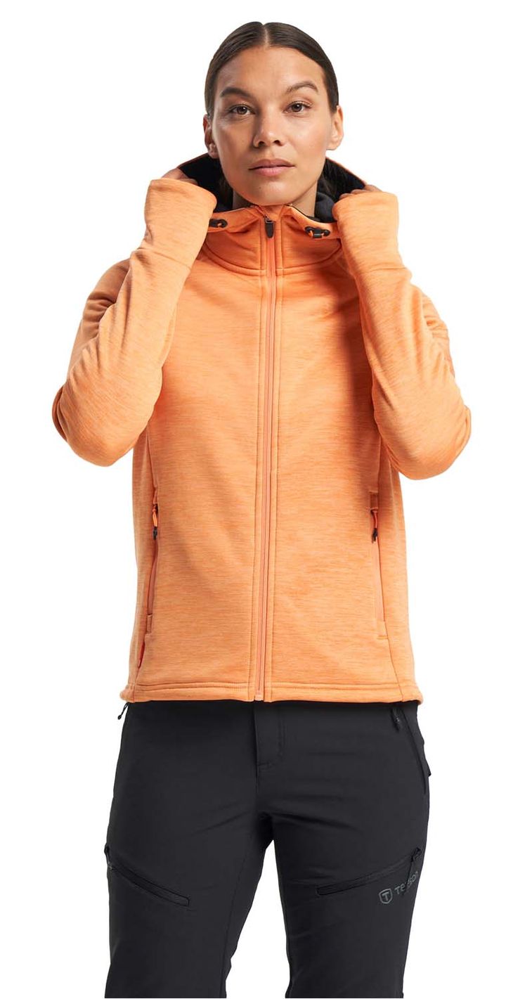 Tenson Women's TXlite Hoodie Zip Apricot Crush Tenson