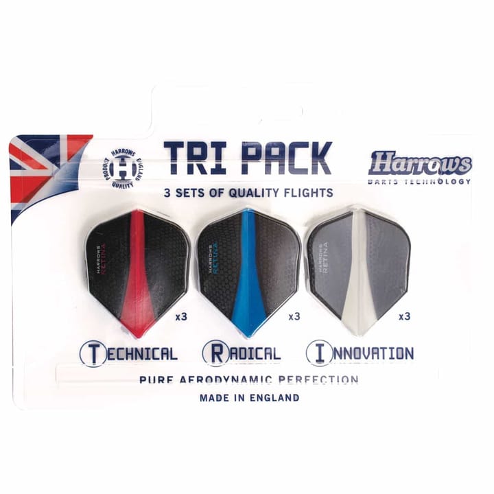 Harrows Dart Flights Retina Tri Pack 9 Pcs Harrows