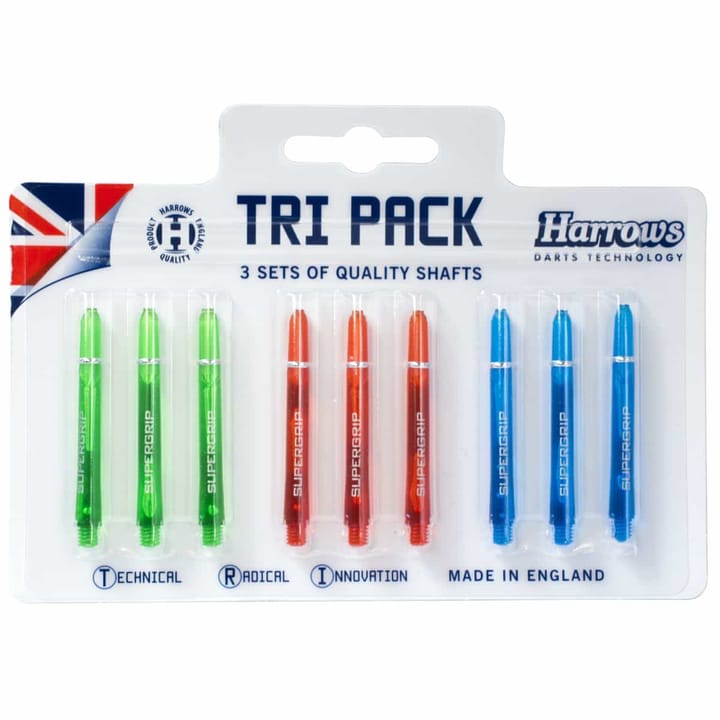 Harrows Dart Shafts Supergrip Tri Pack 9 Pcs Harrows