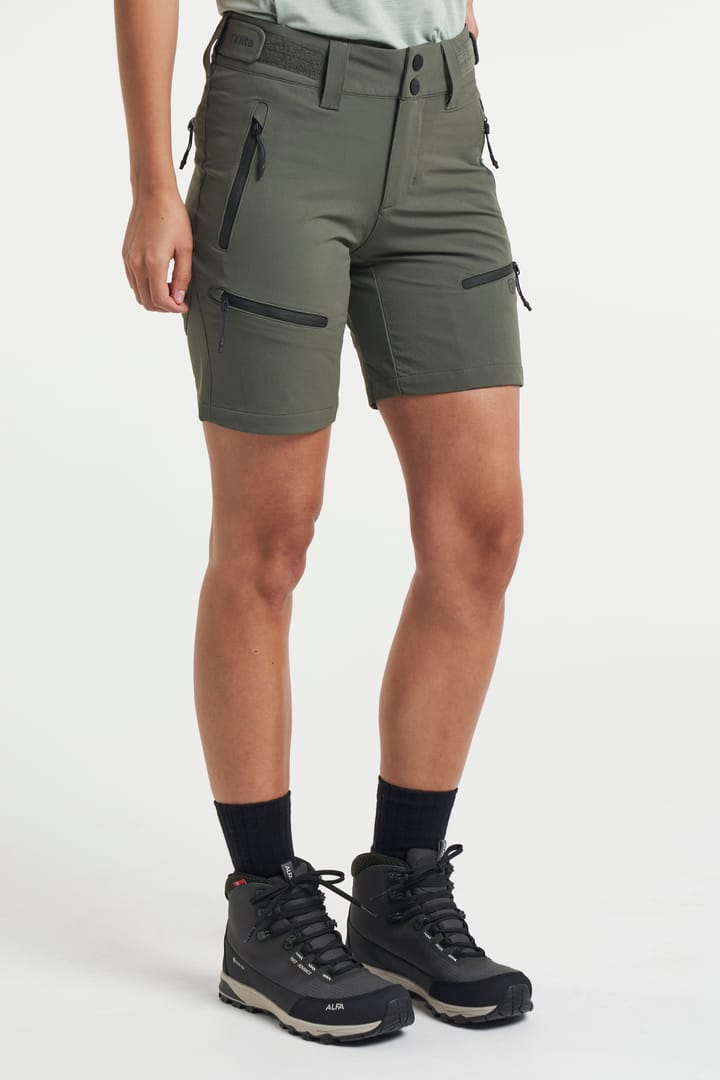 Tenson Women's Txlite Flex Shorts Dark Olive Tenson