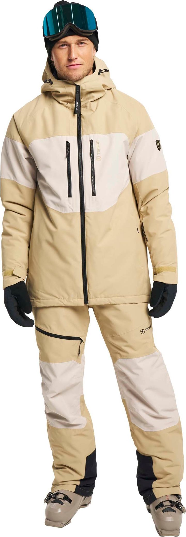 Tenson Men's Kiroro Ski Jacket Beige Tenson