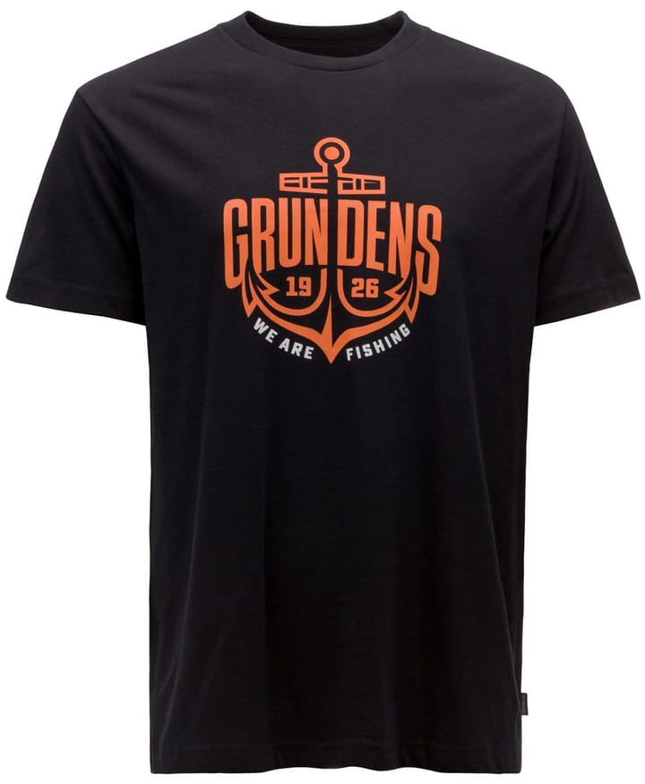 Grundéns Men's Logo Anchor Short Sleeve T-Shirt Black Grundéns