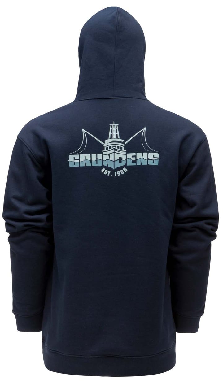 Grundéns Men's Logo Boat Hoodie Dark Navy Grundéns