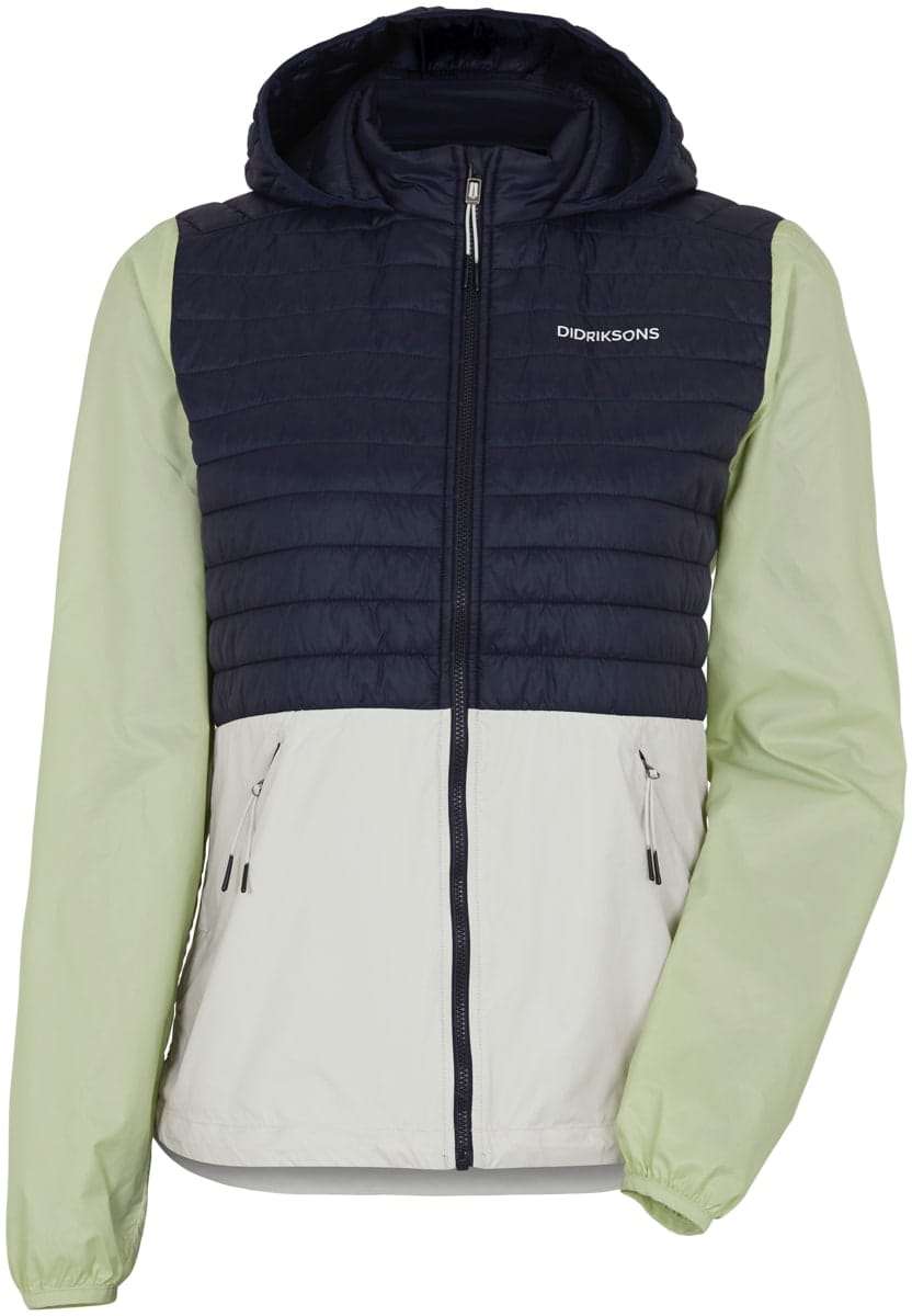Didriksons Maj Wns Jkt 2 Navy/Green/White