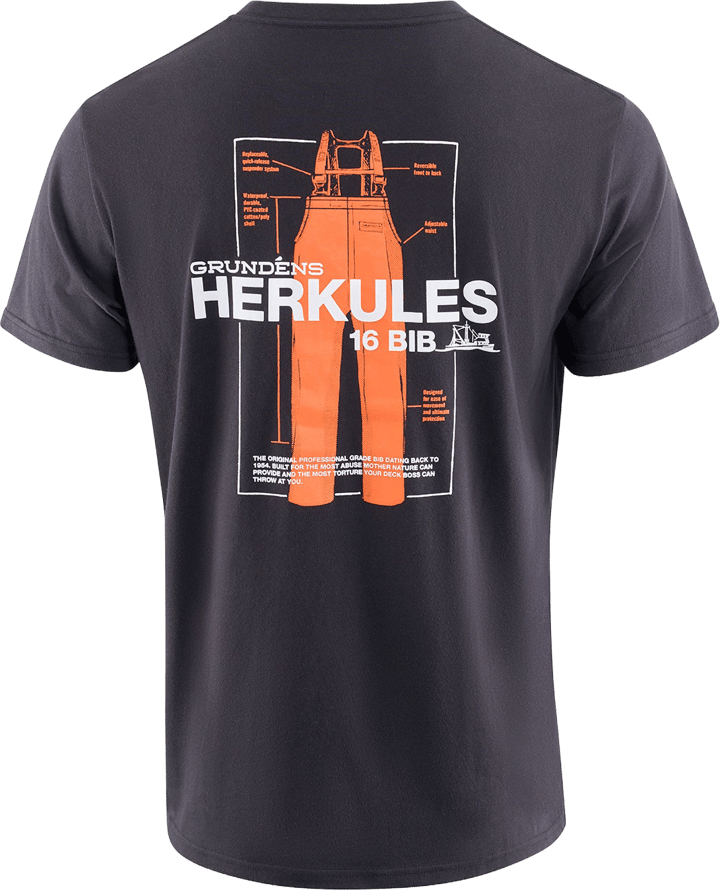 Grundéns Men´s Herk 1954 Ss T-Shirt Black Grundéns