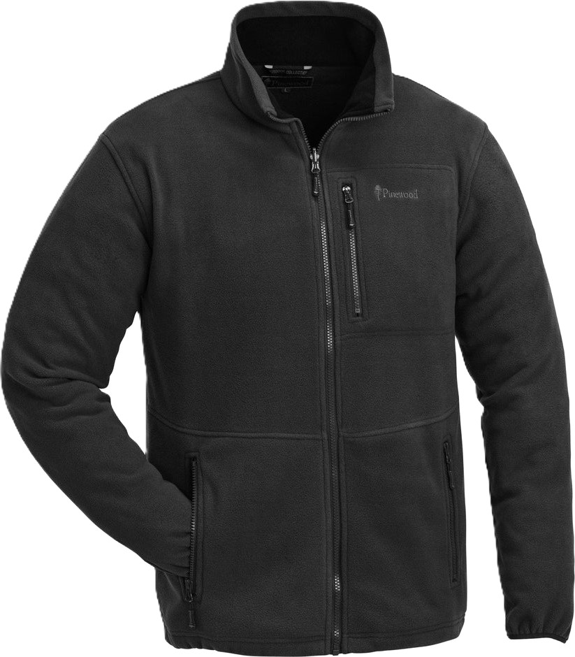 Pinewood Men's Finnveden Fleece Jacket Black Mellanlager tröjor Svart XXL