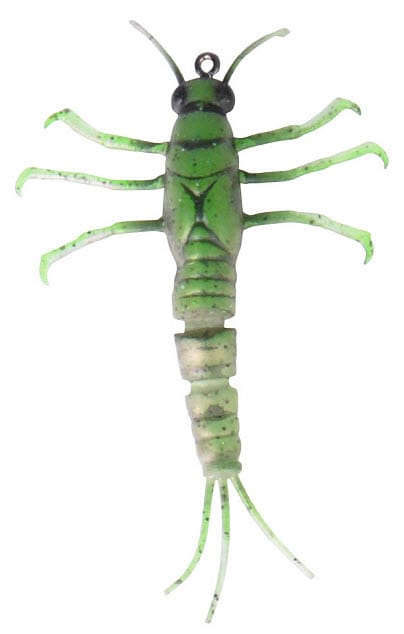 Savage Gear 3D TPE Mayfly Nymph 5cm 2.5g 1pcs 03-Green Savage Gear Savage Gear 3D TPE Mayfly Nymph 5cm 2.5g 1pcs 03-Green Savage Gear