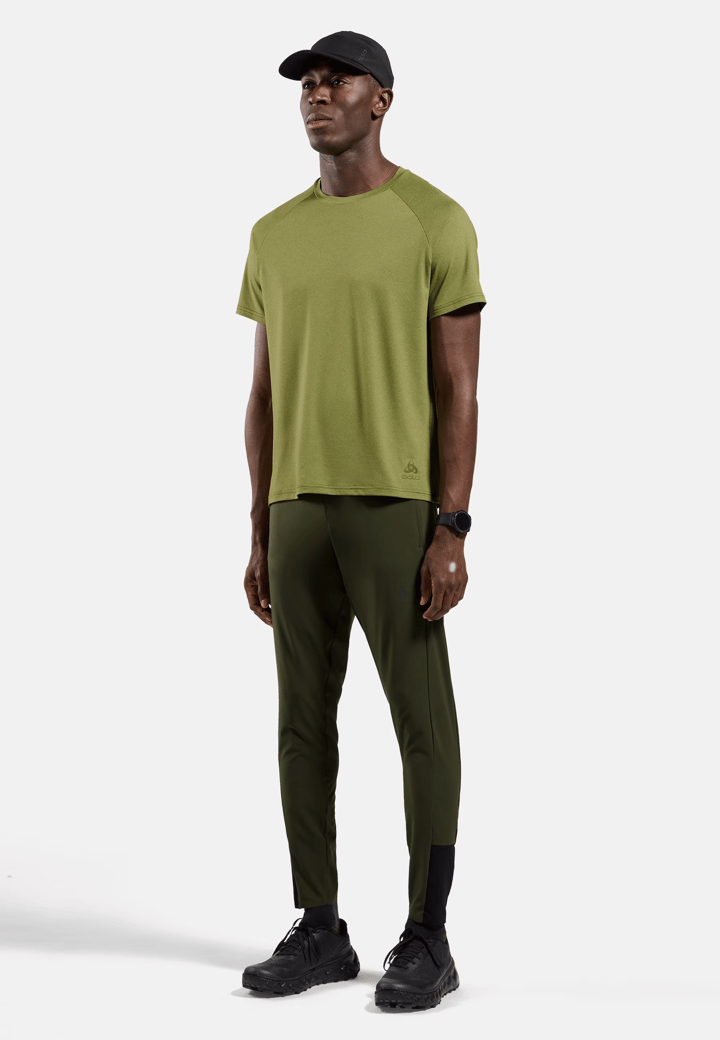 Odlo Men's T-Shirt Crew Neck S/S Essential 365 Guacamole Melange Odlo