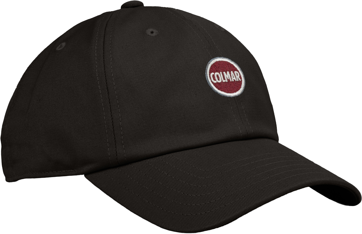 Colmar Unisex Baseball Cap With Embroidery Black  OneSize